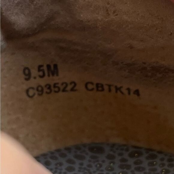 Børn Concept BOC Gray Pebble Shimmer Comfort Slip-On Clogs Sz 9.5 Woodgrain Heel - Picture 8 of 8